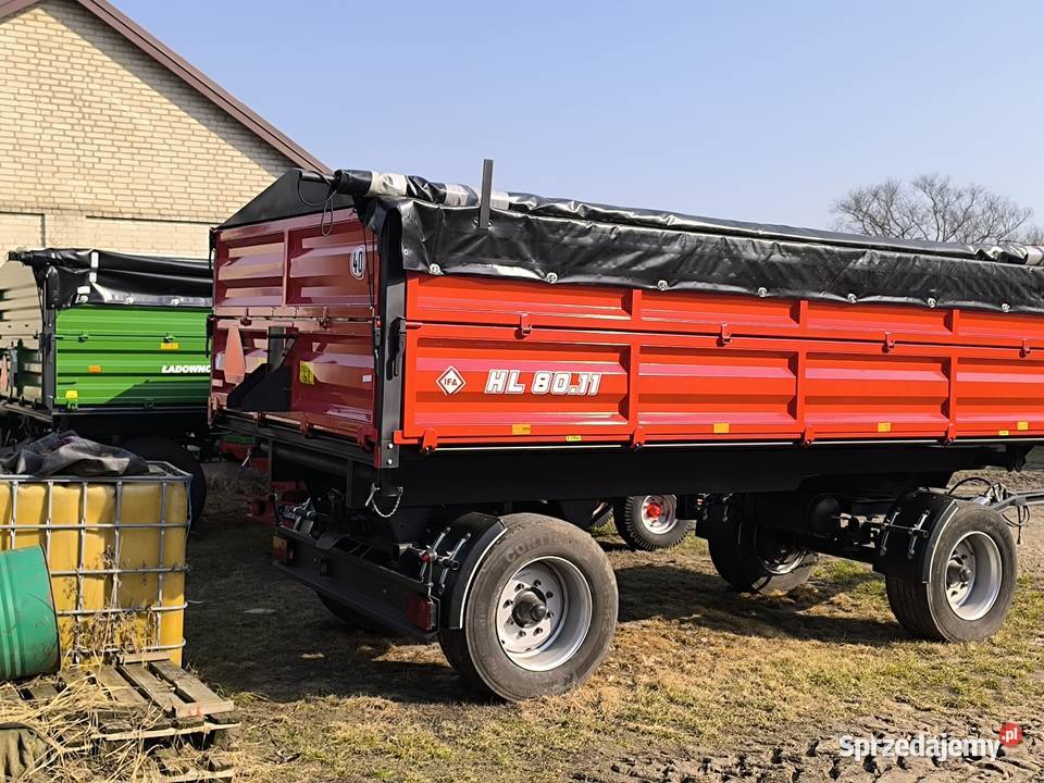 Przyczepa rolnicza 8T HL8011 Nowa odbudowie nieuszkodzony Czemierniki