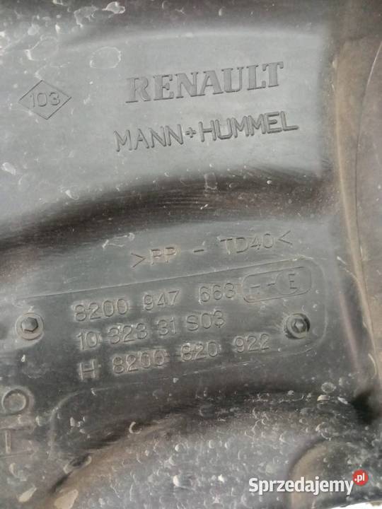 OBUDOWA FILTRA POWIETRZA 8200947663 15 DCI sprzedam