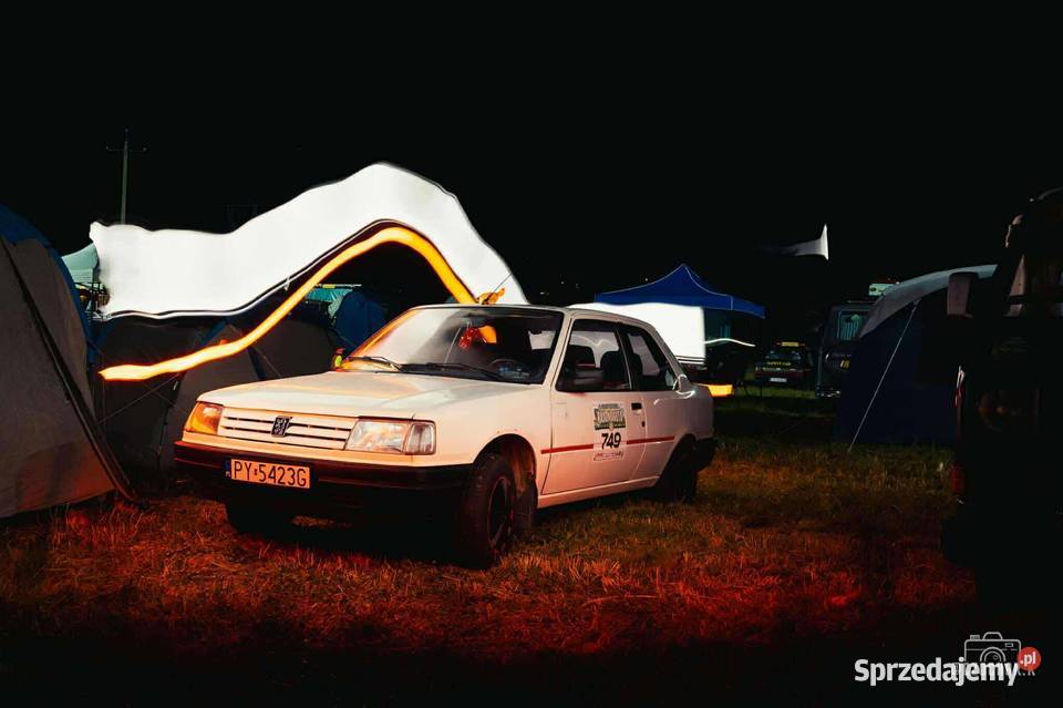 Peugeot 309 auto na rajd koguta wielkopolskie Poznań