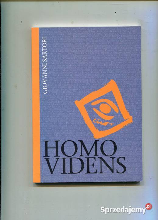 Homo Videns telewizja i postmyślenie Sartori Pozostałe Kultura i Rozrywka Szczecin sprzedam