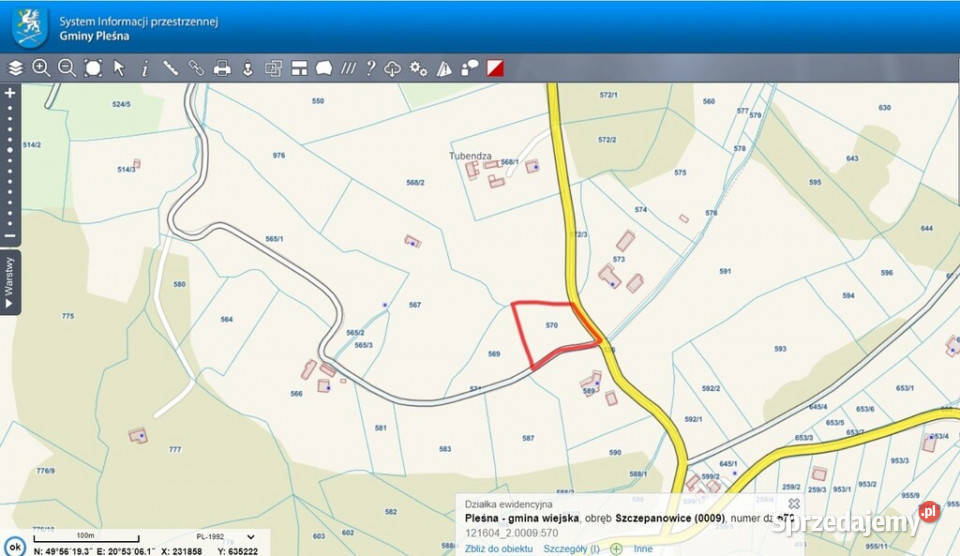 Na sprzedaż działka idealna pod winnice Szczepanowice