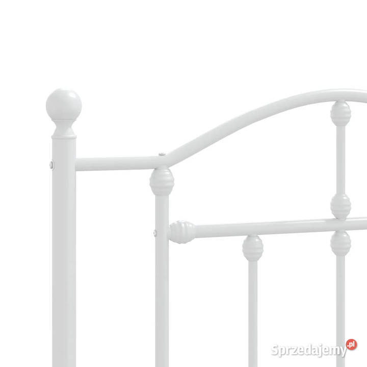 Łóżko Metalowe Białe Rama Łóżka Ze Stelażem 207cm mazowieckie