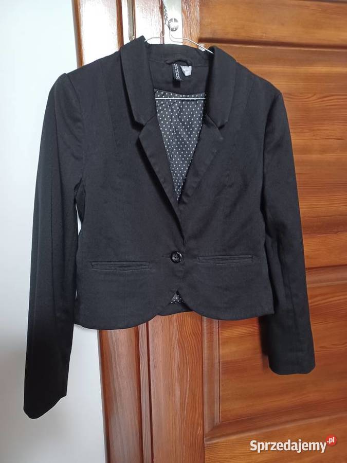 Czarny żakiet marynarka rozmiar S HM elegancki Rzeszów