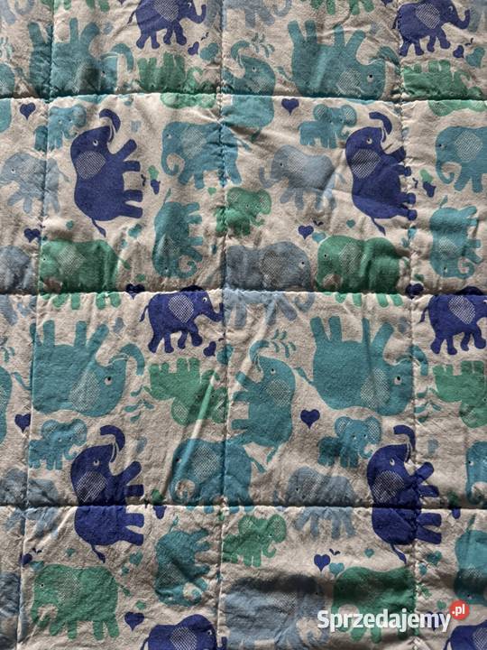 Kołderka obciążeniowa Słoniki 130x90 1600 gramów wielkopolskie Poznań