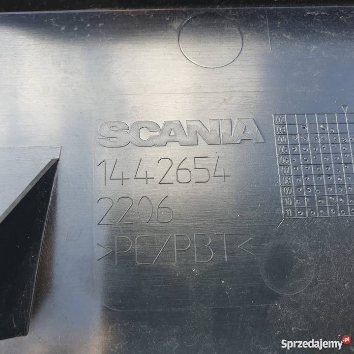 SCANIA MASKOWNICA OSŁONA STOPNIA Bieleń