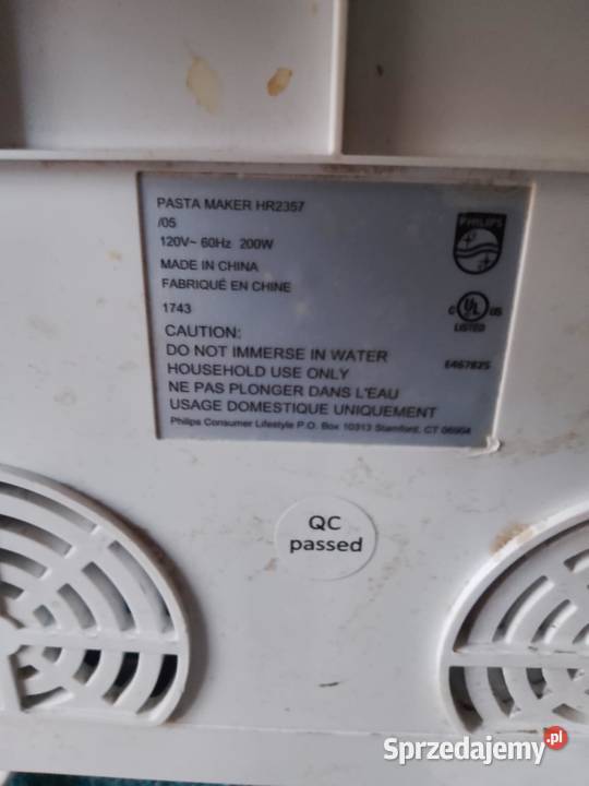 maszyna do makaronu i ciasta philips hr235705 Legnica