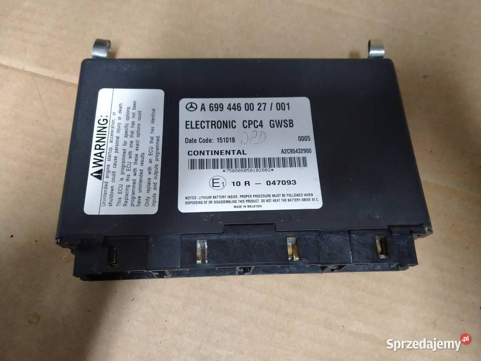 MERCEDES KOMPUTER STEROWNIK CPC 4 A6994460027 ciężarowe lubuskie sprzedam