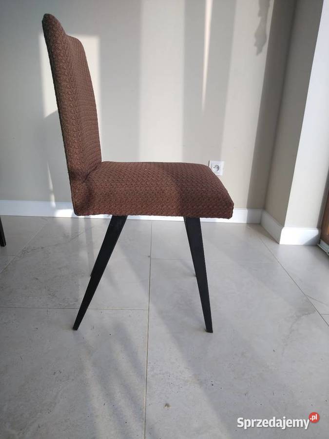 Krzesła patyczaki z PRL komplet 6 42cm Bytom