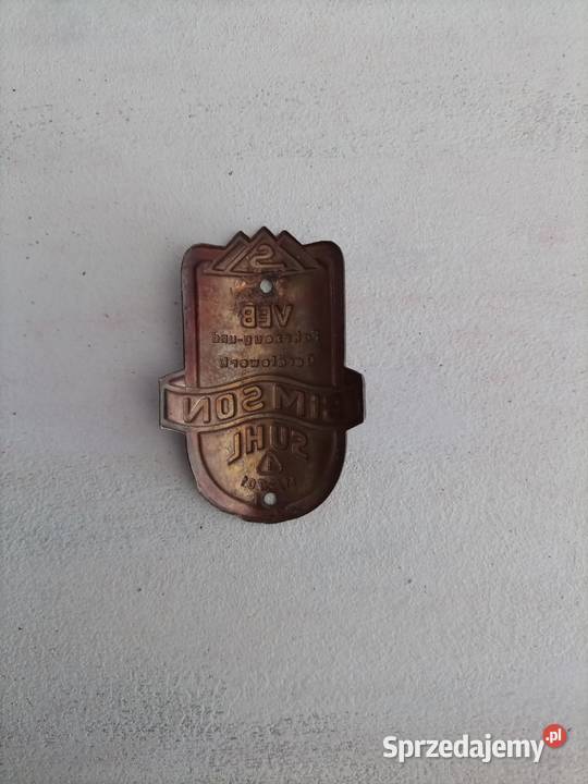 Emblemat Logo Tabliczka Simson SR 1 SR 2 Konin