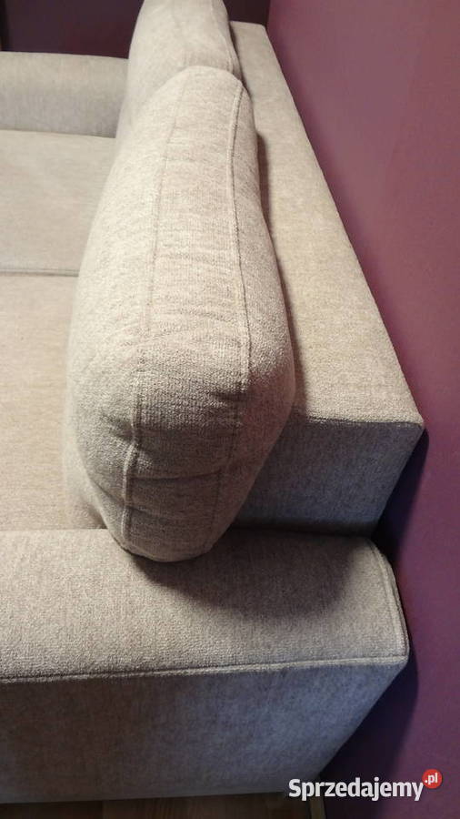 Nowoczesna rozkładana Sofa w kolorze ecru jasny kujawsko-pomorskie Żnin