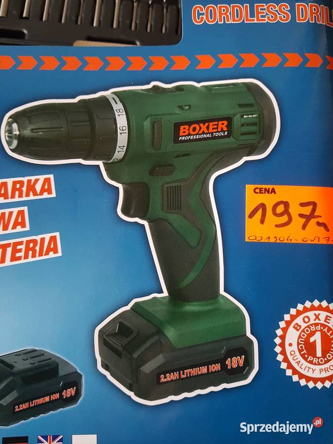 WKRĘTARKA WIERTARKA 2AKU 18V boxer bx174 22 HH Głogowa