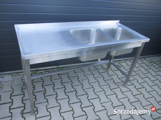 Zlew 2 Komory Dwukomorowy Stal Nierdzewna