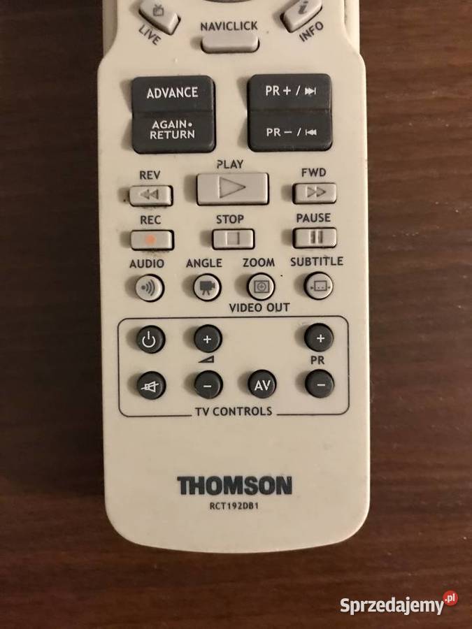 Oryginalny pilot THOMSON RCT192DB1 DVDTV Opole