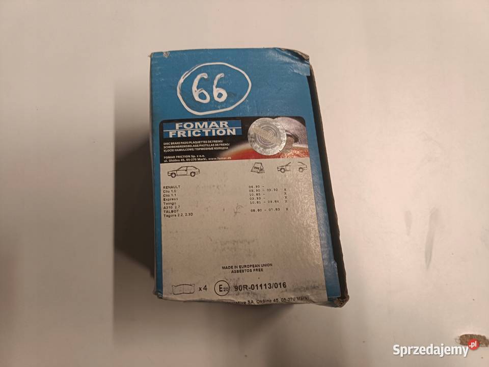 Renault Clio I Twingo I PRZEDNIE KLOCKI lubelskie Rudka