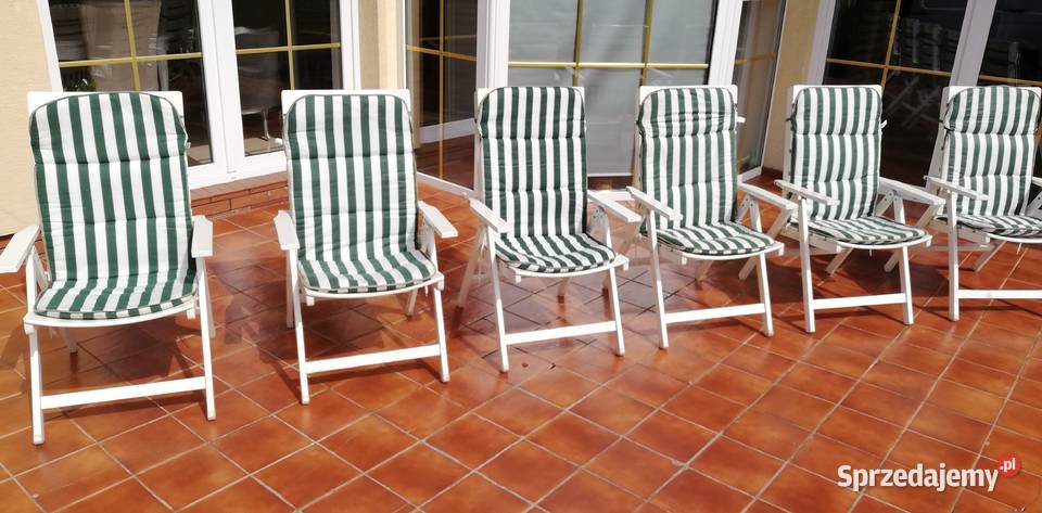 Leżak drewniany regulowane oparcie leżaki Garwolin