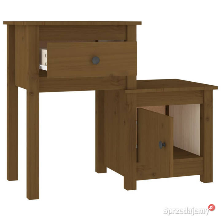 Szafka nocna miodowy brąz 795x38x655 lite drewno Nocne Warszawa sprzedam