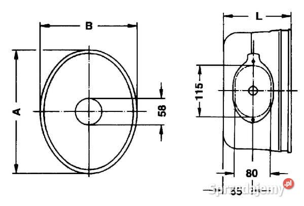 Kołpak ochronny Walterscheid L210 mm 823900 Kamionna