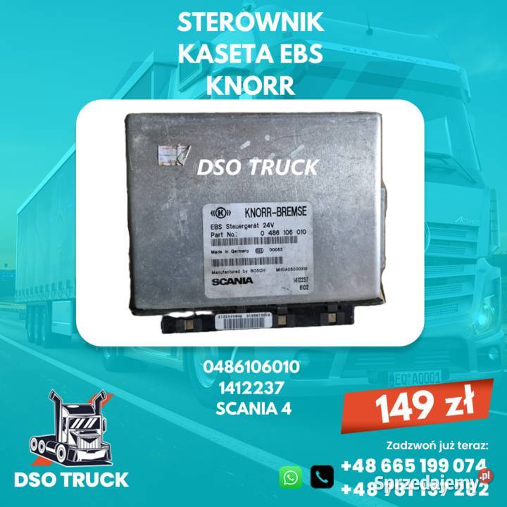 STEROWNIK KASETA EBS KNORR 0486106010 1412237 Zawichost