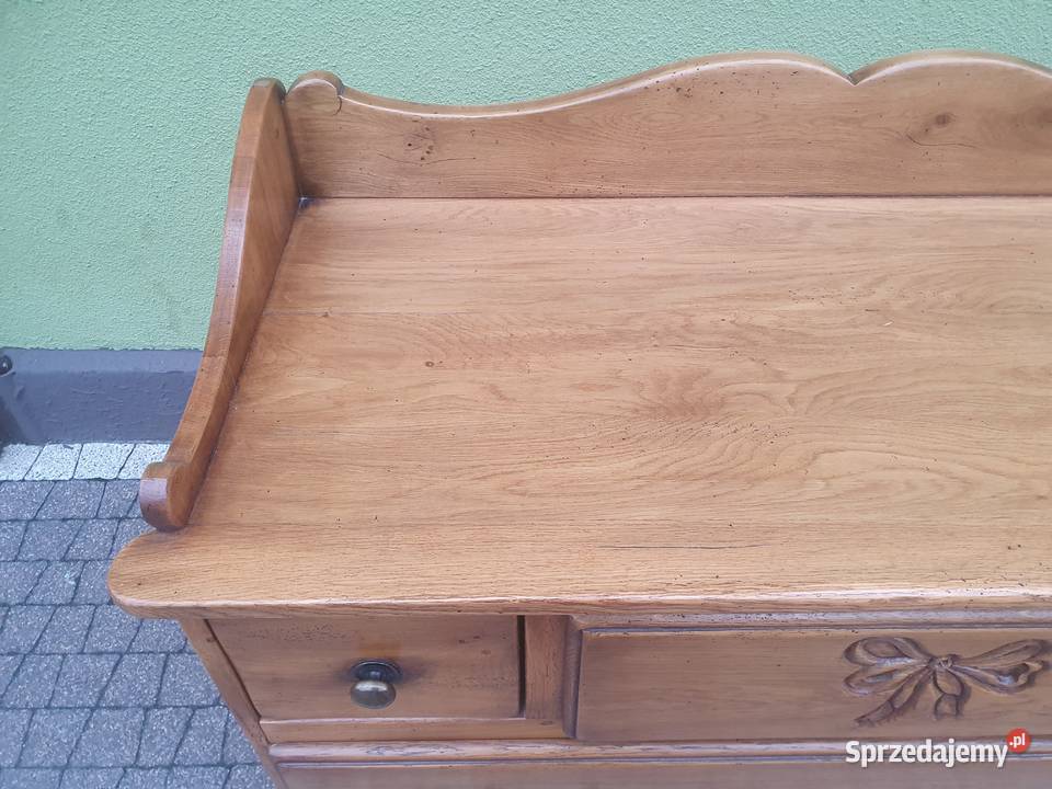 Komoda z szufladami drewno dębowe