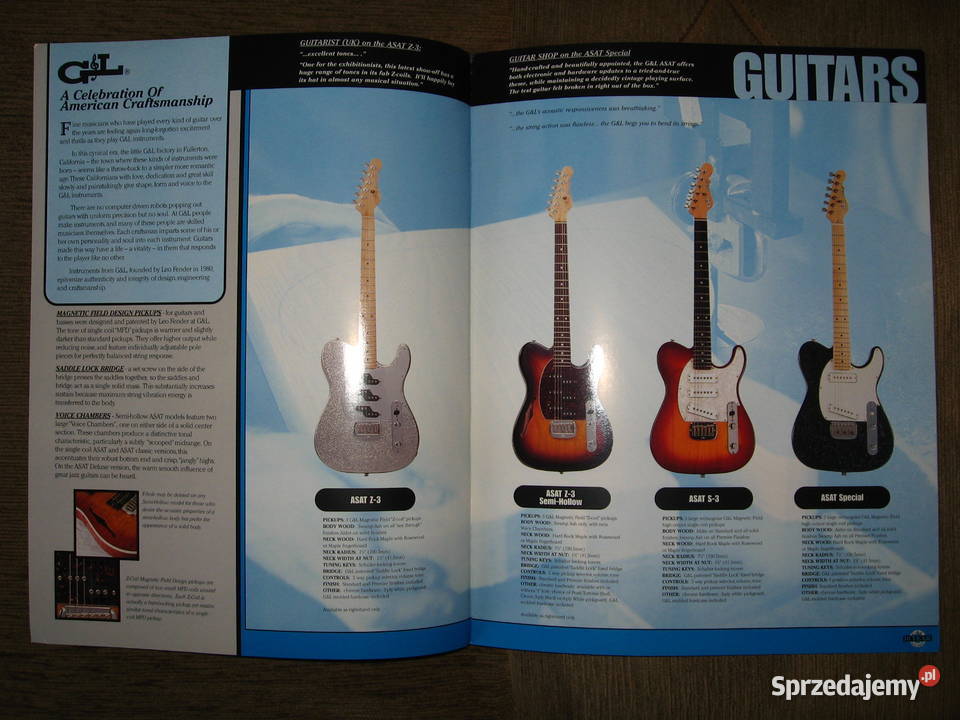 GL Guitars Basses catalog katalog gitar Kępice