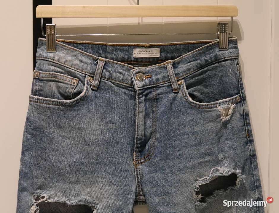 Zara świetne spodnie z dziurami 34 XS Wrocław