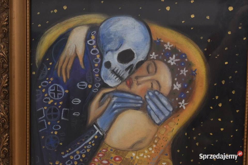 Gustav Klimt Pocałunek Ze Śmiercią Obraz Olejny Malarstwo