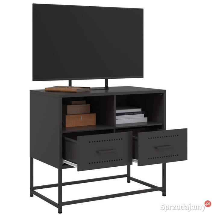 Szafka pod telewizor czarna 68x39x605 stalowa Warszawa