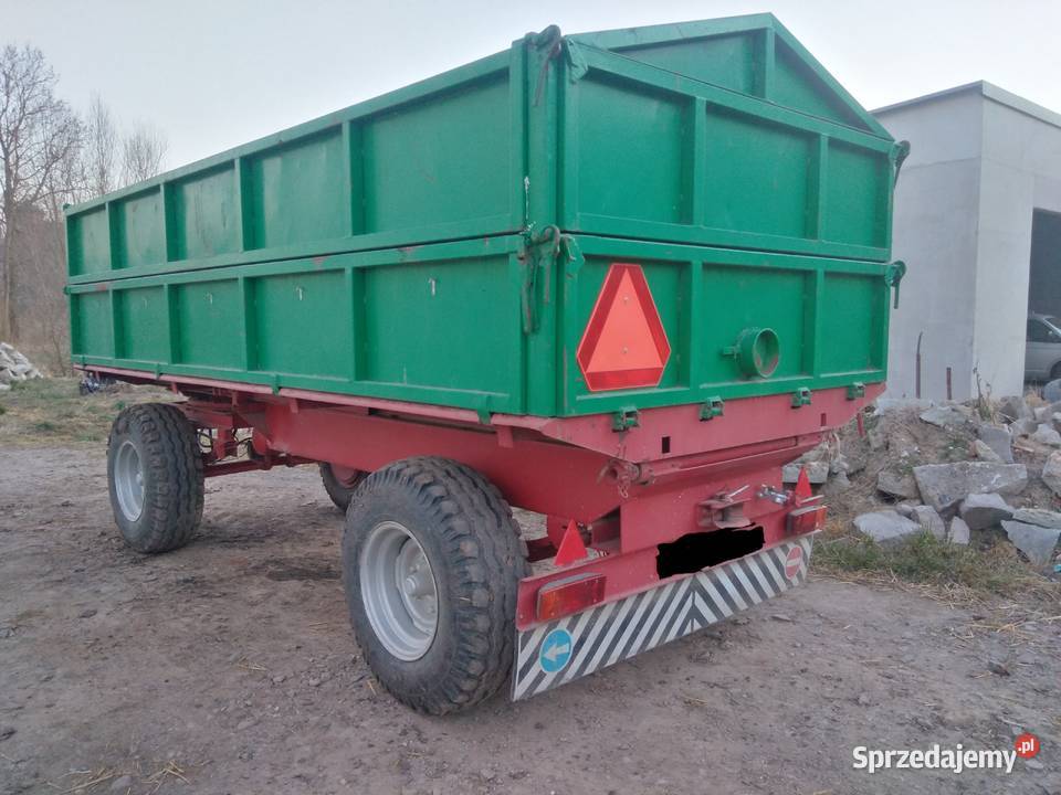 Przyczepa rolnicza niemiecka wywrót 3 strony Rolnictwo Biała