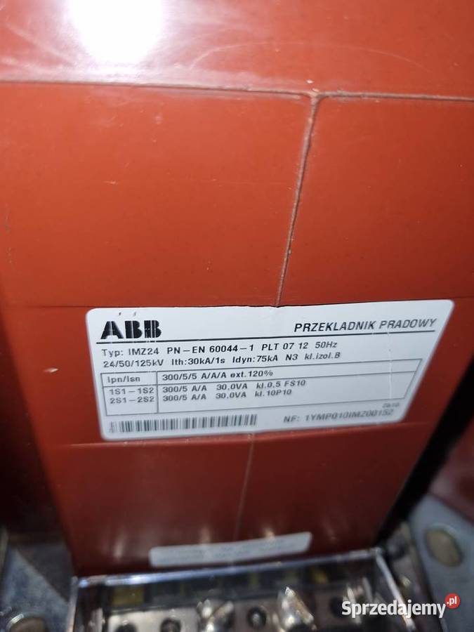Przekładniki prądowe ABB IMZ 24 30055 pomorskie Gdańsk