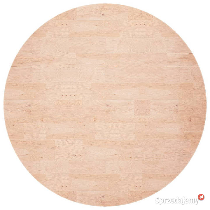 Okrągły blat do stolika 80x15 surowe drewno Warszawa