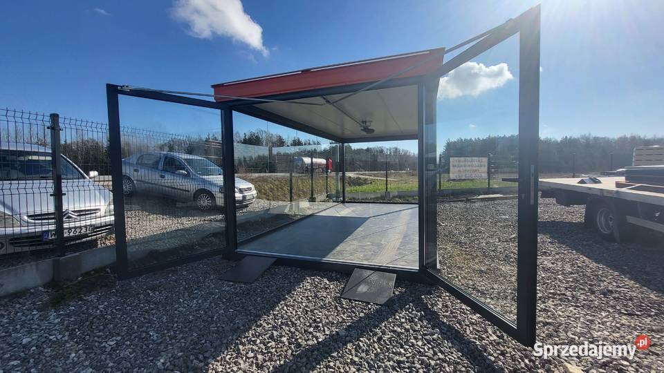 Kontener pawilon ekspozycyjny przeszklony Grójec
