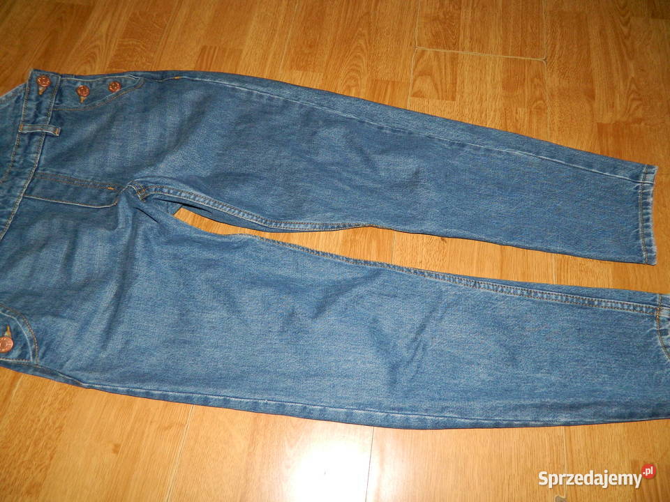 MONKI luźne jeansowe ogrodniczki XS Rozmiar 34(XS) Trzebinia