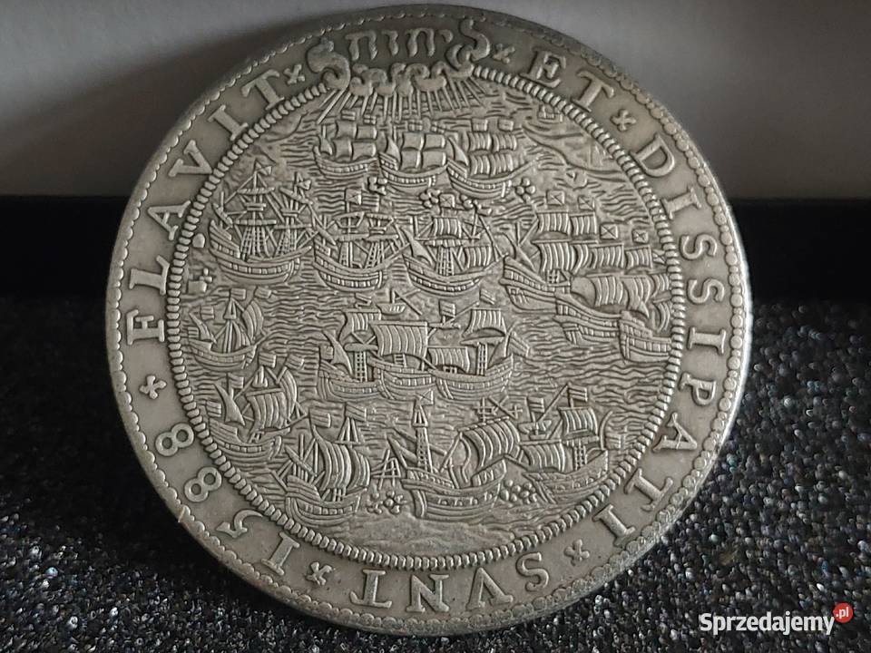 Moneta Ducat 1588 z imieniem Boga JHWH Holandia