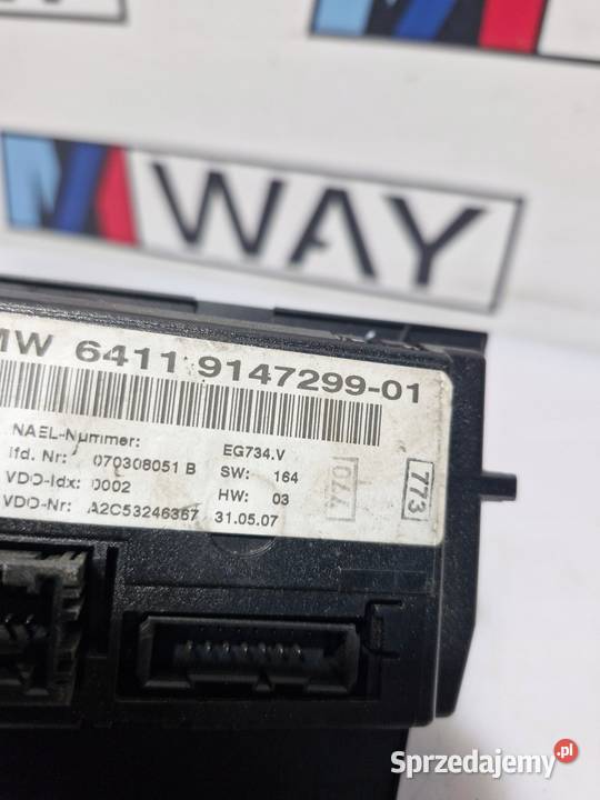 BMW E81 E87 E90 E91 PANEL STEROWANIA NAWIEWU osobowe