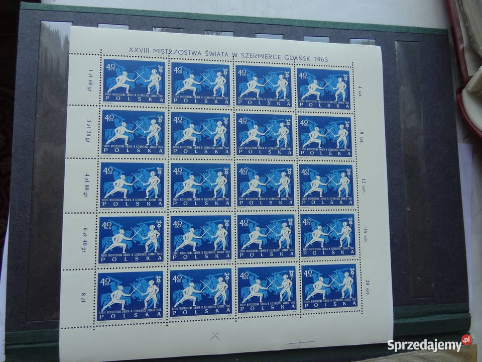 Znaczki pocztowe Polska Fi 12571262 Arkusz sprzedam