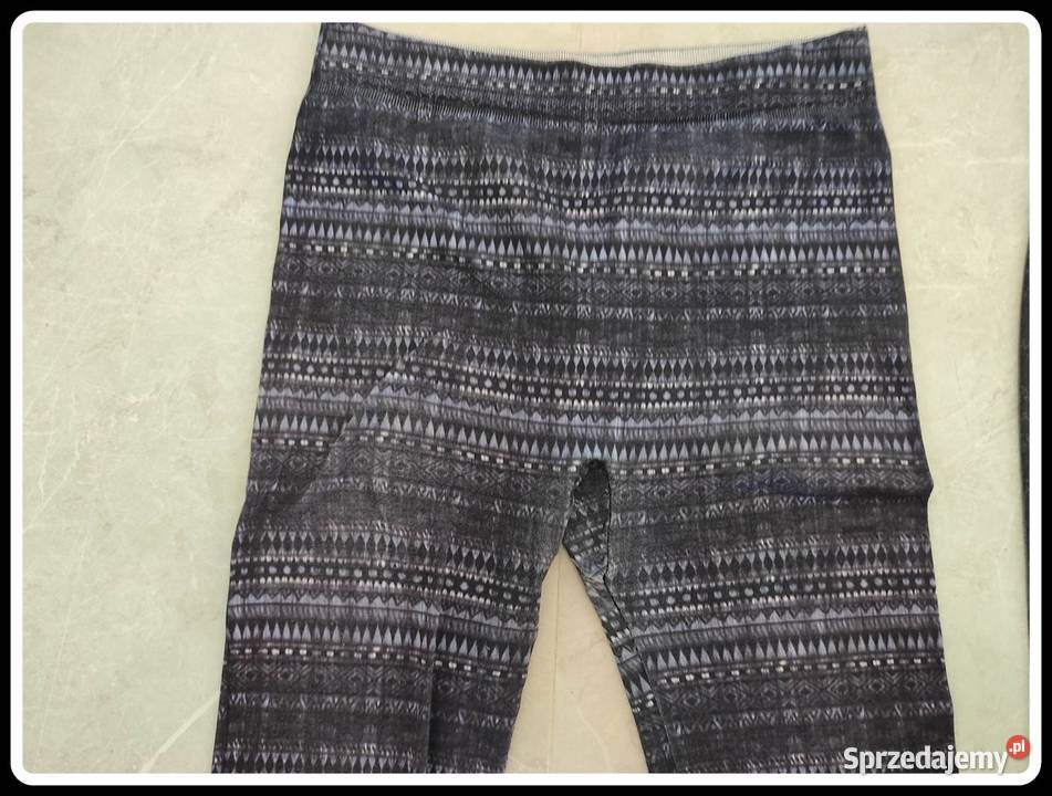 Legginsy wzorzyste 2 pary rozmiar 40 L Spodnie