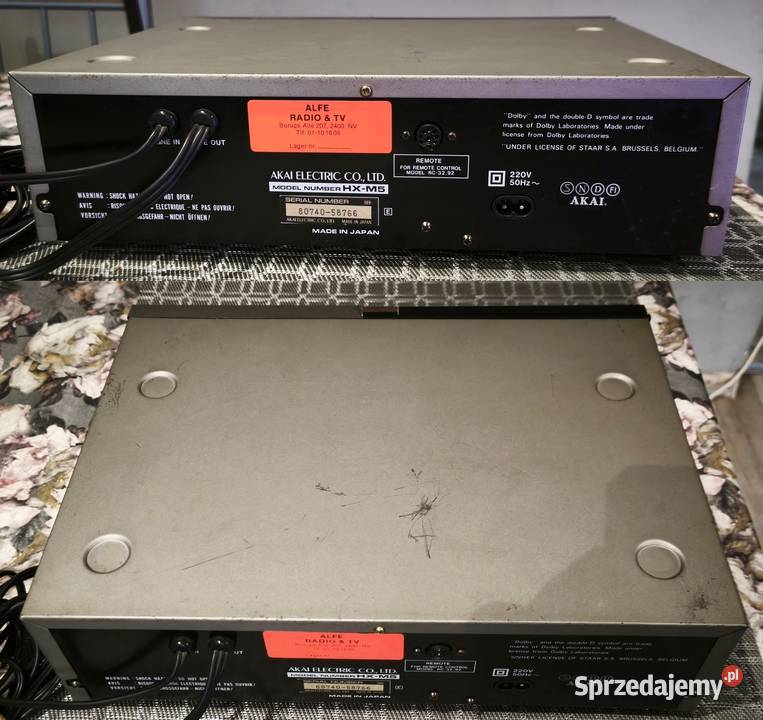 Magnetofon kasetowy AKAI model HXM5 Sprawdzony Piotrków Trybunalski
