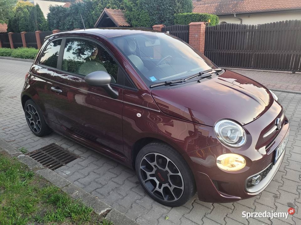 Fiat 500 S 12 czarny sufit mały przebieg Samochody osobowe mazowieckie Warszawa