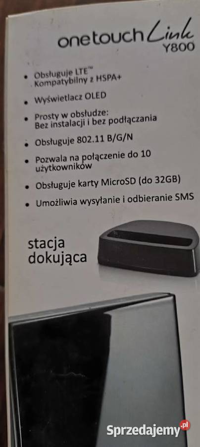 Router mobilny alcatel y800 ze stacją dokującą Gliwice