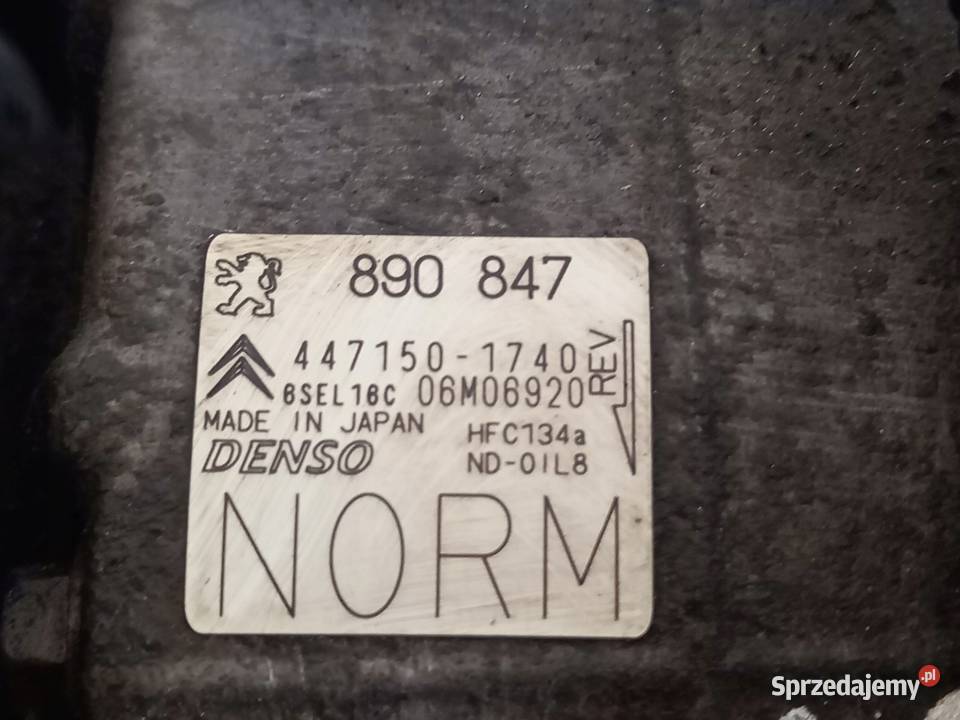 PEUGEOT CITROEN 16 VTI sprężarka klimatyzacji