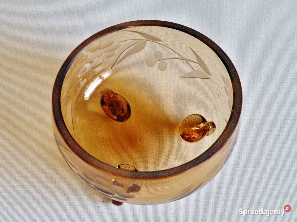 Czarka kryształowa ze szlifem ręcznym z lat 70ch kujawsko-pomorskie Bydgoszcz