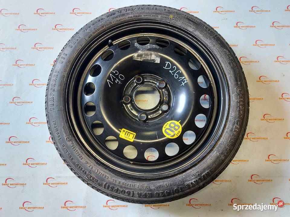 OPEL ASTRA J ZAFIRA C koło dojazdowe 1157016 92M Koła dojazdowe Kielce