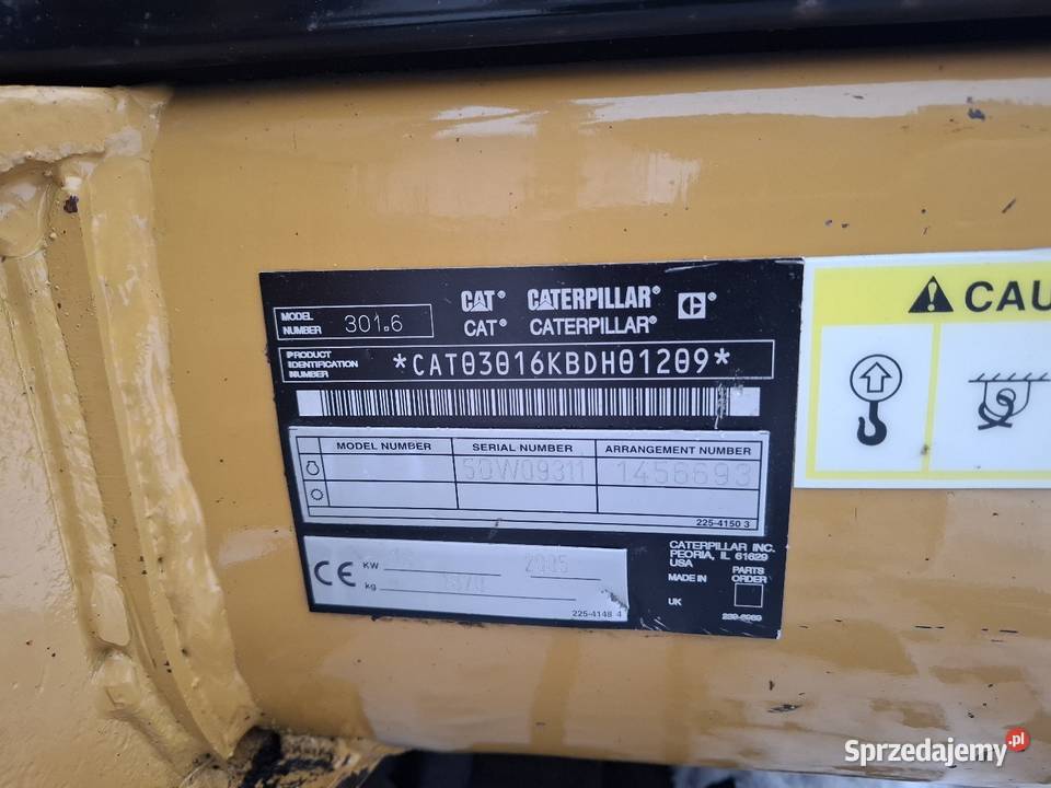 Mini koparka Caterpillar 3016 Koparki Biłgoraj