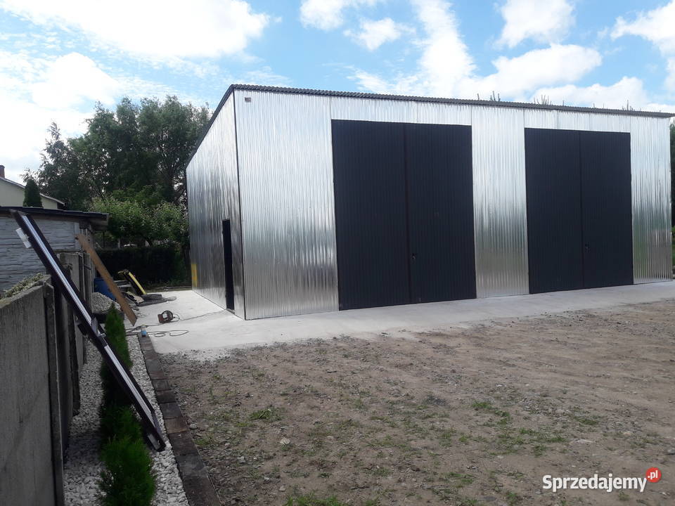 GARAŻ BLASZANY Garaże Blaszane Wiata Stalowa Lipno