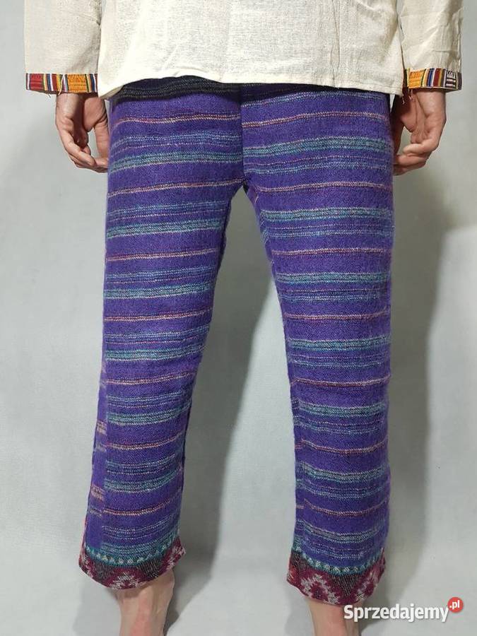 Spodnie Haremki 100 Wełna Boho Exotic India dolnośląskie Kudowa-Zdrój