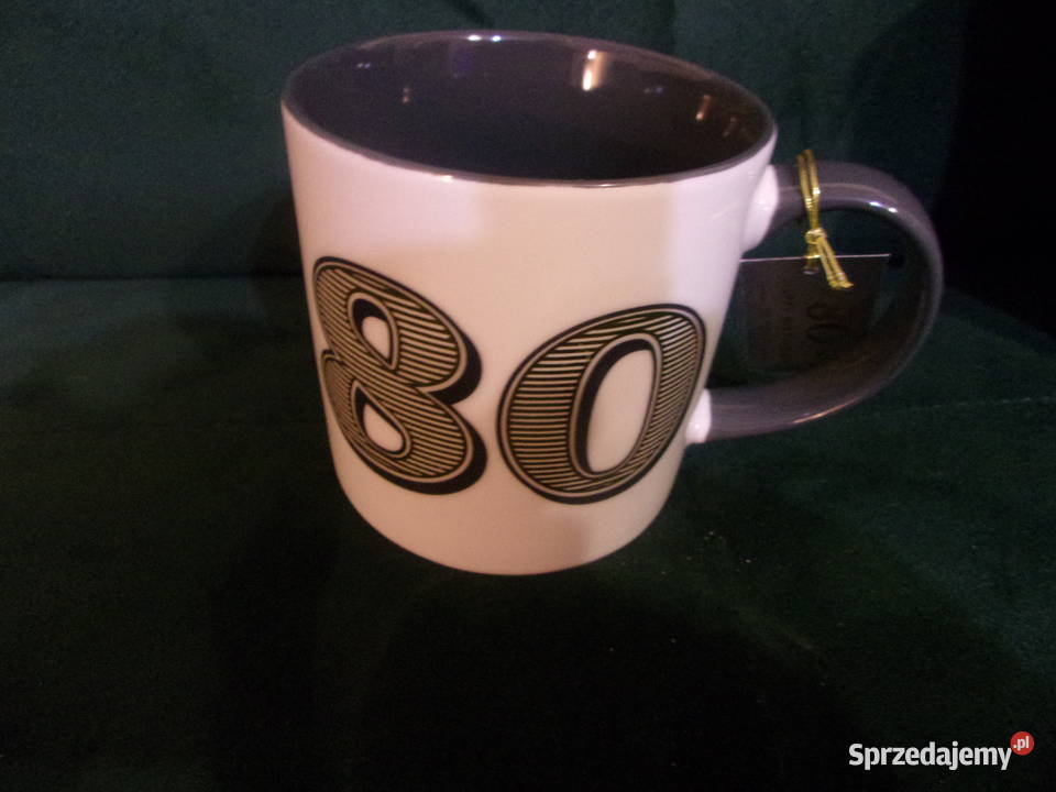 Super prezent angielski KUBEK na 80 URODZINY Warszawa
