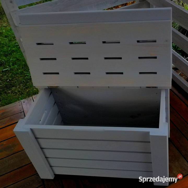 Skrzynia ze składanym oparciem ławka z oparciem 40cm Radków