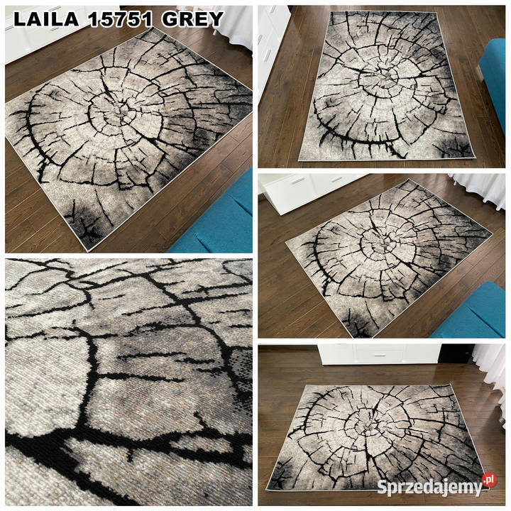 DYWAN 200x300 DO SALONU GĘSTY WŁOS LAILA 15751 szary Białystok