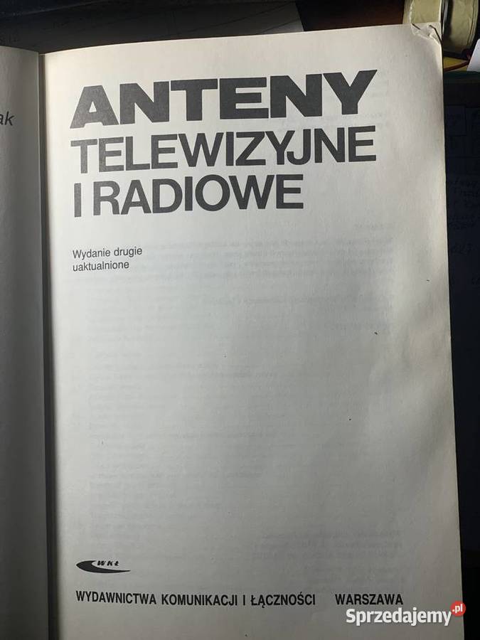 Taniej odstąpię zainteresowanym Książkę Anteny małopolskie Kraków sprzedam