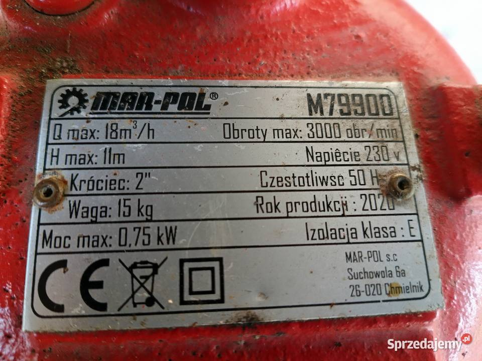 Pompa do wody marpol Andrychów